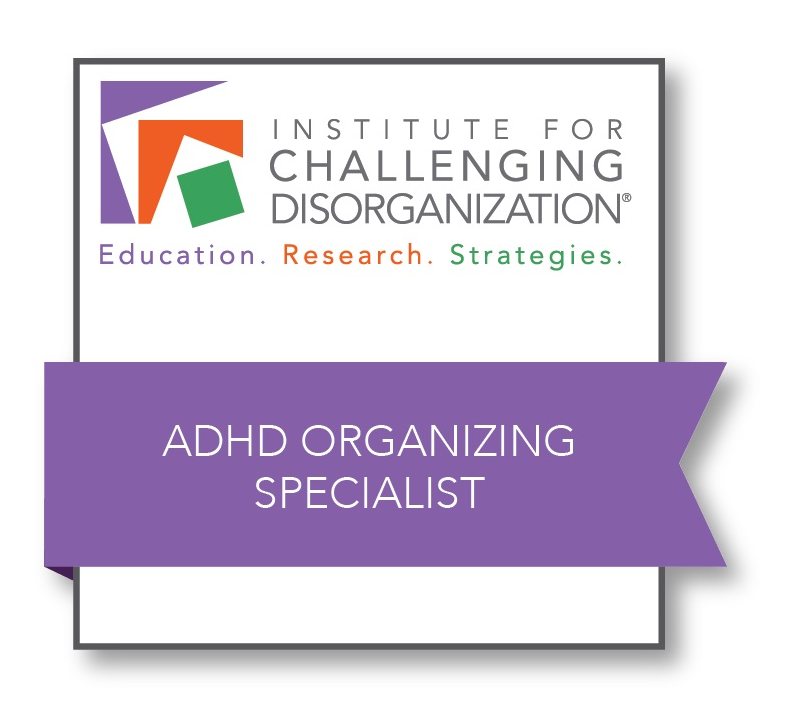 ICD Level 2 ADHD Organizing Specialist badge